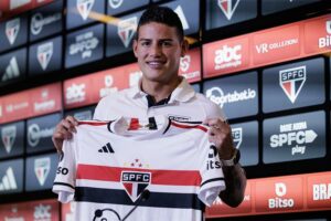 James Rodríguez presentado con el Sao Paulo: «Era un sueño poder jugar aquí en Brasil»