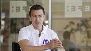 Candidato ecuatoriano Daniel Noboa asegura que “salieron ilesos” tras balacera