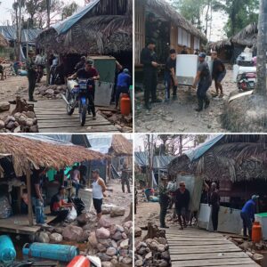 Militares destruyen 57 estructuras de un campamento de minería ilegal en Amazonas