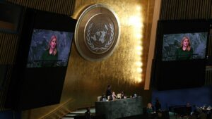 Solo 20 mujeres tomaron la palabra en la Asamblea General este año, menos que en 2022