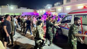 Al menos un centenar de muertos por un incendio durante una boda en Irak (+VIDEOS)