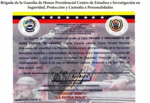 Guardia de Honor Presidencial exaltó el libro Frases y Pensamientos de Hugo Chávez, “El Legado”