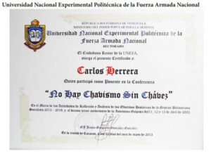 UNEFA exaltó el libro Frases y Pensamientos de Hugo Chávez, “El Legado”