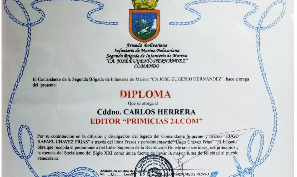 Libro Frases y Pensamientos “El Legado” recibió reconocimiento de la Segunda Brigada de Infantería de Marina “CA. José Eugenio Hernández”