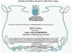 Frases y Pensamientos “El Legado” recibió reconocimiento Batallón de Policía Naval N° 93 de la Armada Bolivariana