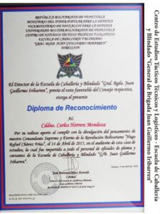 Libro Frases y Pensamientos “El Legado” recibió reconocimiento de la Escuela de Caballería y Blindado “General de Brigada Juan Guillermo Iribarren”