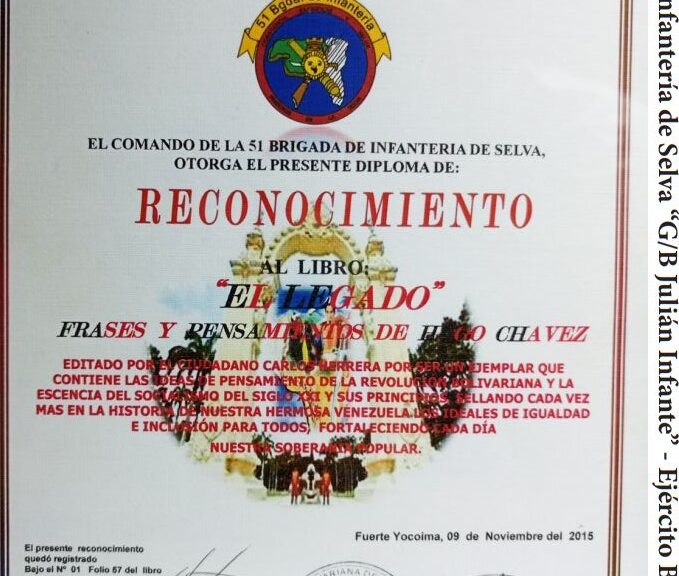 Frases y Pensamientos “El Legado” recibió reconocimiento de la 51 Brigada de Infantería de Selva “G/B Julián Infante”