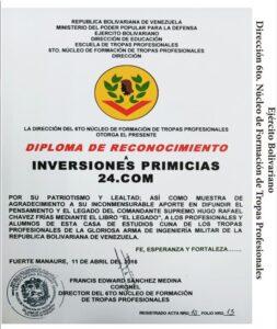 Libro de Chávez Frases y Pensamientos “El Legado” recibió reconocimiento del 6to Núcleo de Formación de Tropas Profesionales del Ejército Bolivariano