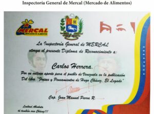 Libro de Chávez Frases y Pensamientos “El Legado” recibió reconocimiento de la Inspectoría General de Mercal