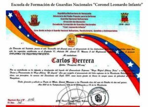 Libro de Chávez Frases y Pensamientos “El Legado” recibió reconocimiento de la Escuela de Formación de Guardias Nacionales “Coronel Leonardo Infante”