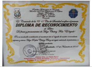 Libro de Chávez Frases y Pensamientos “El Legado” recibió reconocimiento de la 9210 Compañía de Sanidad del Ejército Bolivariano