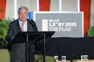 Guterres dice que «no hay lugar para medias tintas» en la lucha contra el cambio climático