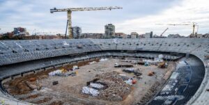 Obras nocturnas en el Camp Nou seguirán, como mínimo, hasta el 4 de junio
