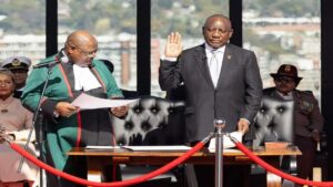 Cyril Ramaphosa es investido como presidente de Sudáfrica