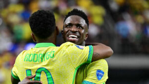 Brasil renació en Las Vegas de la mano de Vinícius y condenó a Paraguay
