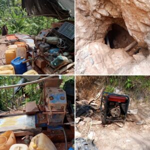 Militares destruyen materiales usados para la minería ilegal en la Amazonía de Venezuela