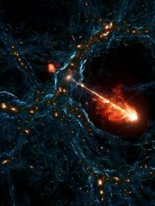 Descubren una megaestructura de chorros cósmicos que miden lo que 140 vías lácteas
