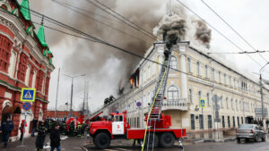 Se incendió un hospital militar en Rusia