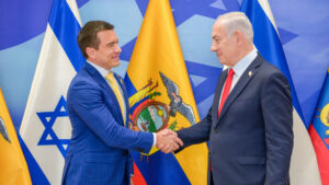 Noboa afirma con Netanyahu que Ecuador e Israel «tienen los mismos enemigos»