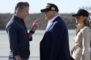 Trump llama a arrestar al gobernador de California y este le responde
