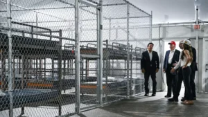 Trump inaugura la prisión para migrantes, un «Alcatraz» rodeado de caimanes en Florida