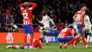Uefa mantiene sanciones a Rüdiger, Mbappé y Ceballos por gestos en el Metropolitano