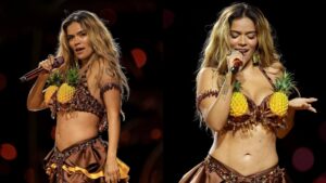 Karol G llena de ritmo latino el descanso de la NFL en São Paulo