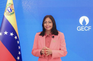 Delcy Rodríguez denuncia intento de EE. UU. de interferir en acuerdos de gas de Venezuela