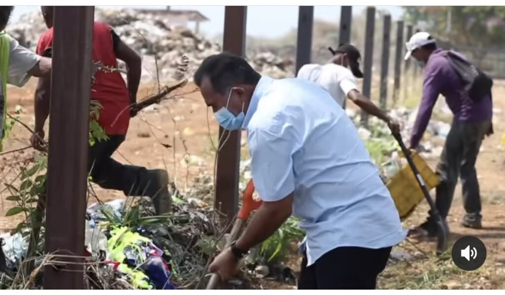 Trabajos en el vertedero de San Carlos