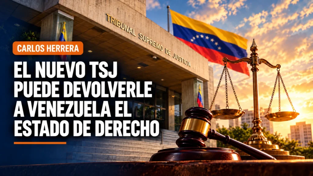 Carlos Herrera: El nuevo TSJ puede devolverle a Venezuela el Estado de Derecho